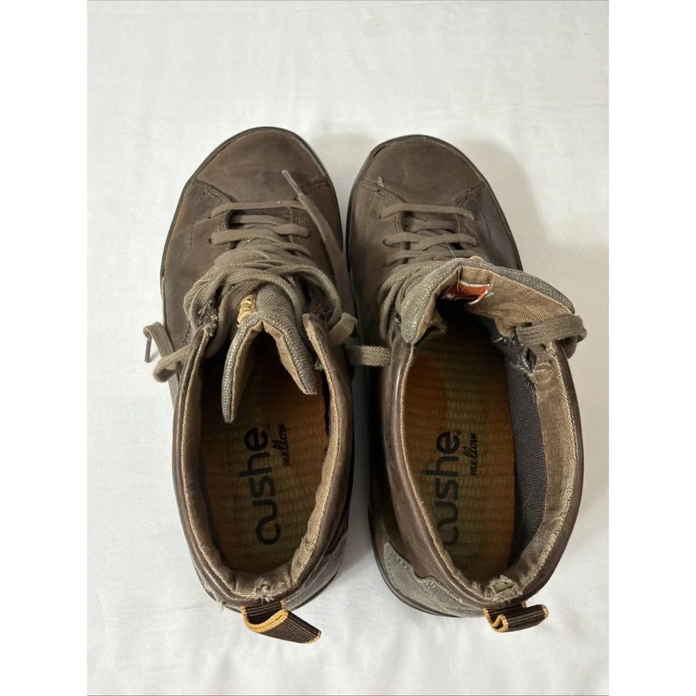 Cushe‎ Hood WP Chukka Boots Shoes Men's 9 Dark Brown Leather Lace Up Waterproof